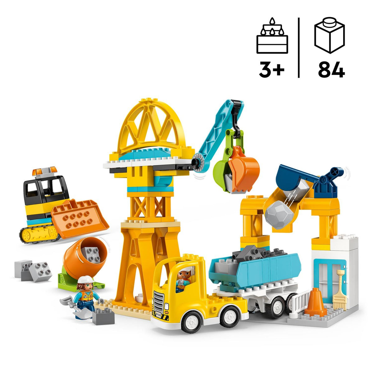LEGO Duplo le Chantier et les Véhicules de construction 3 en 1 10476