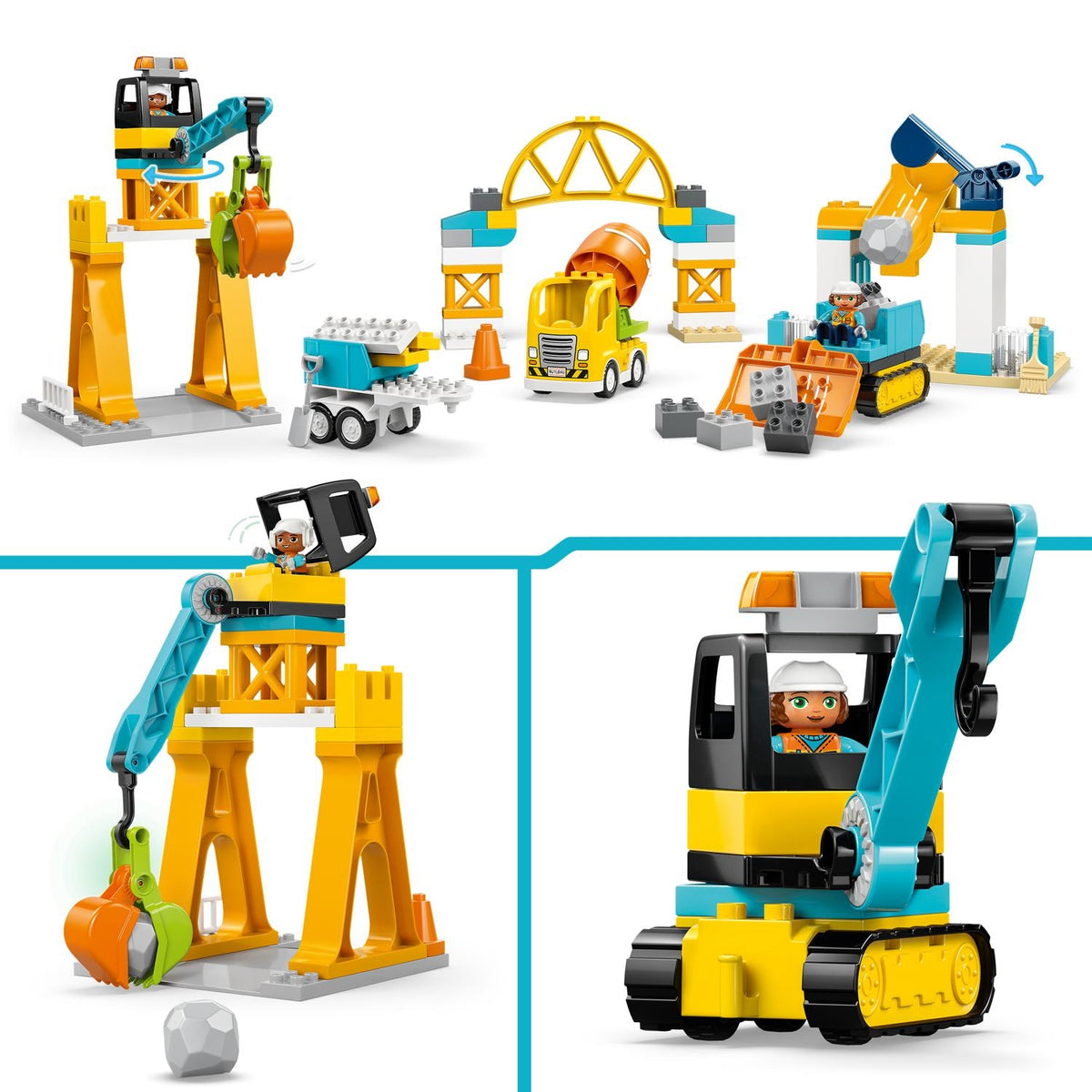 LEGO Duplo le Chantier et les Véhicules de construction 3 en 1 10476