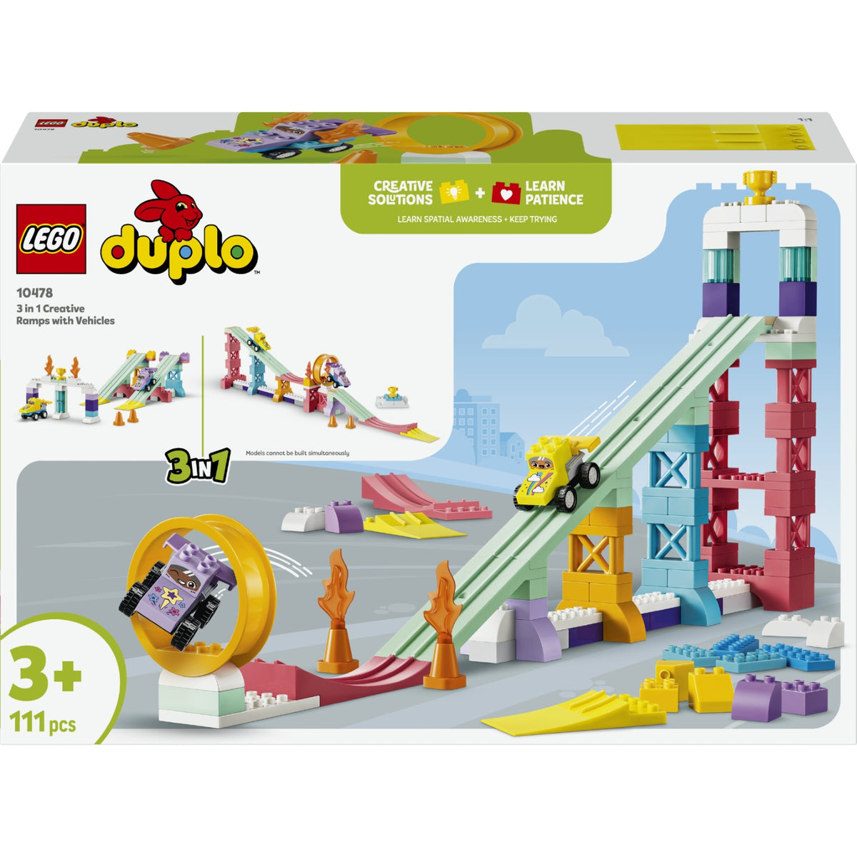 LEGO Duplo Les Rampes créatives 3-en-1 avec véhicules (10478)