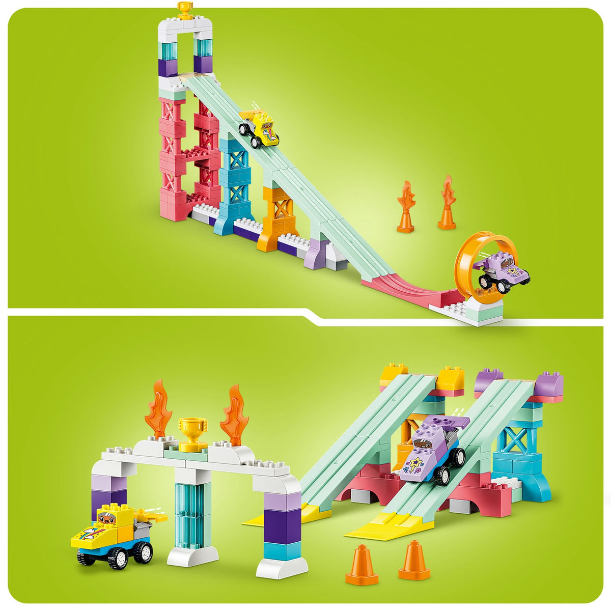 LEGO Duplo Les Rampes créatives 3-en-1 avec véhicules (10478)