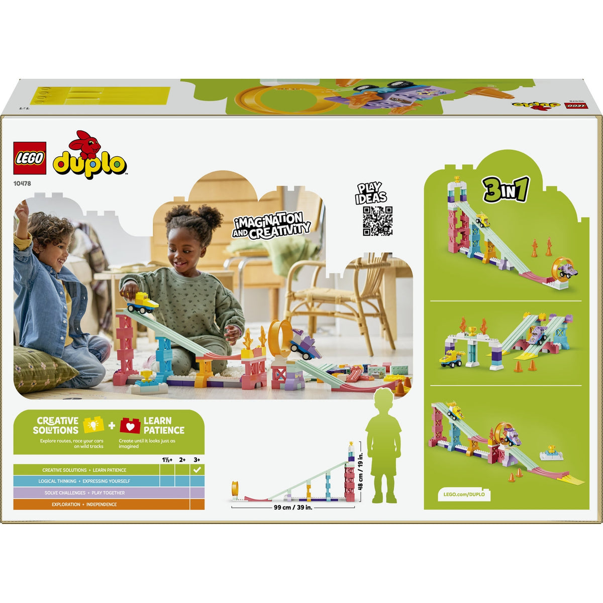 LEGO Duplo Les Rampes créatives 3-en-1 avec véhicules (10478)