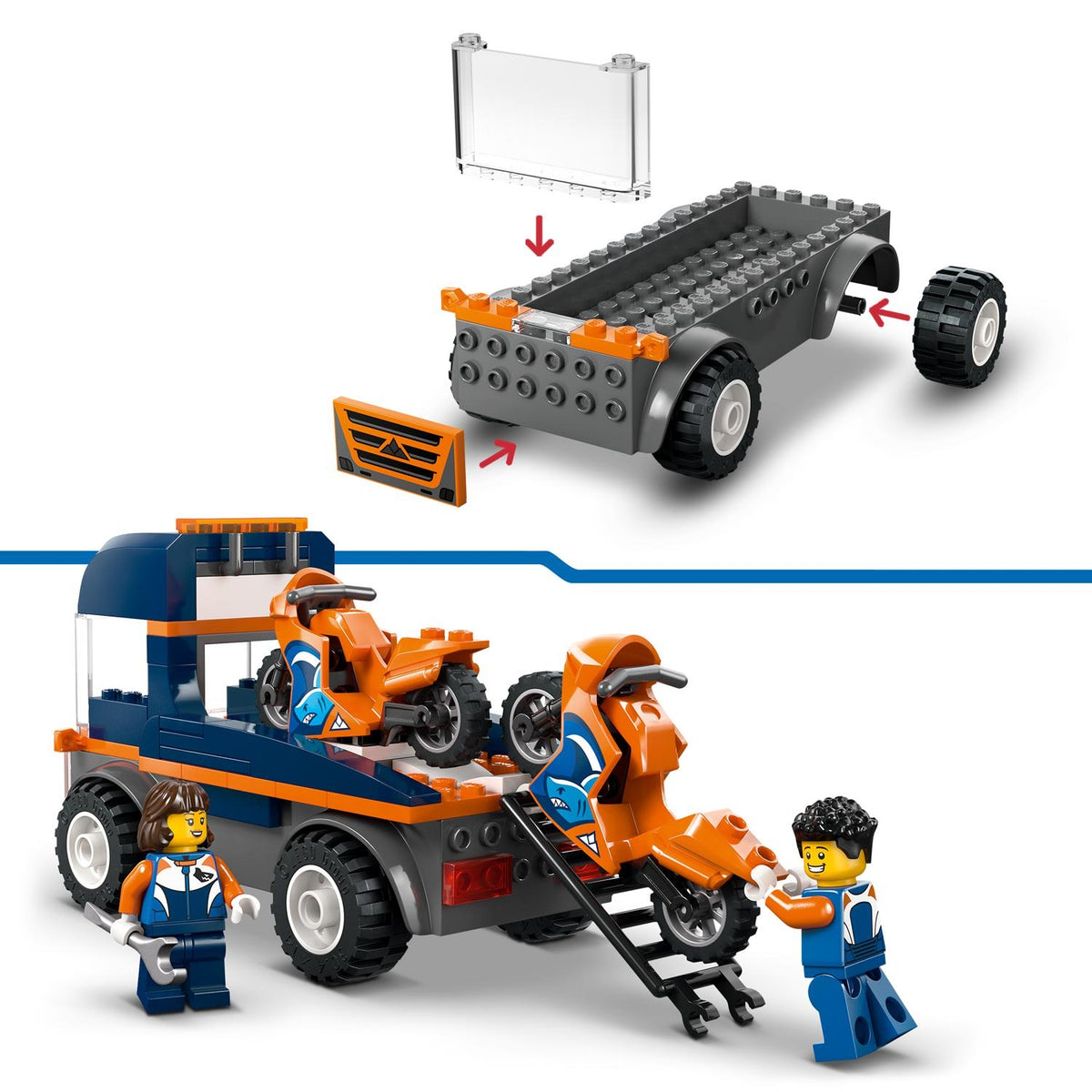 LEGO City le Transporteur de motos 60491