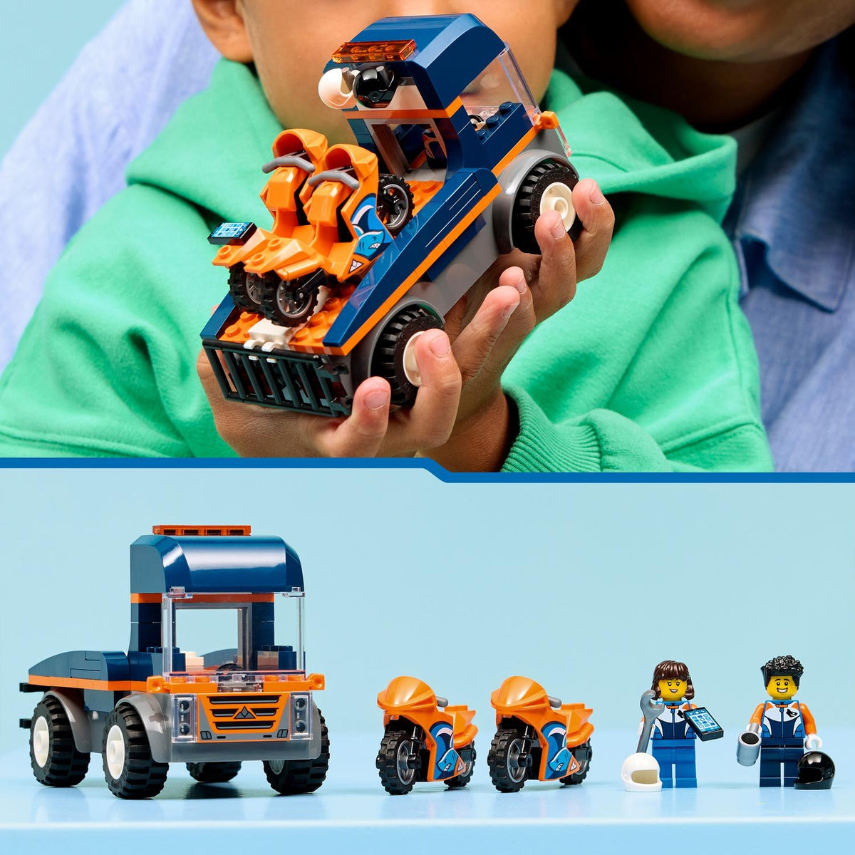 LEGO City le Transporteur de motos 60491