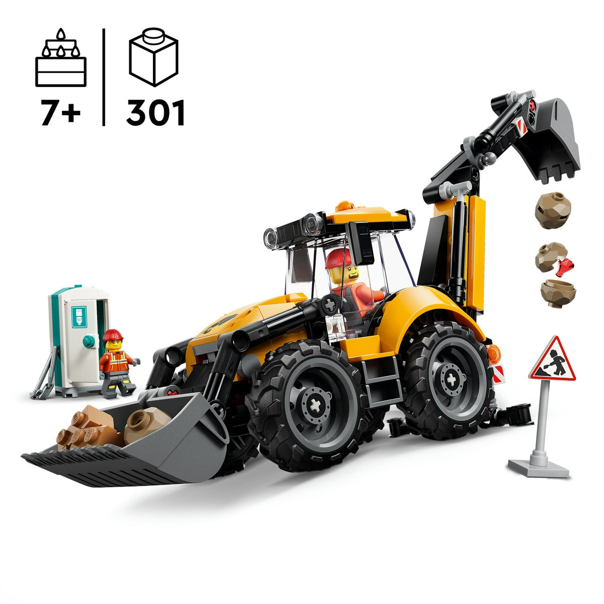 LEGO City Le tractopelle jaune (60480)