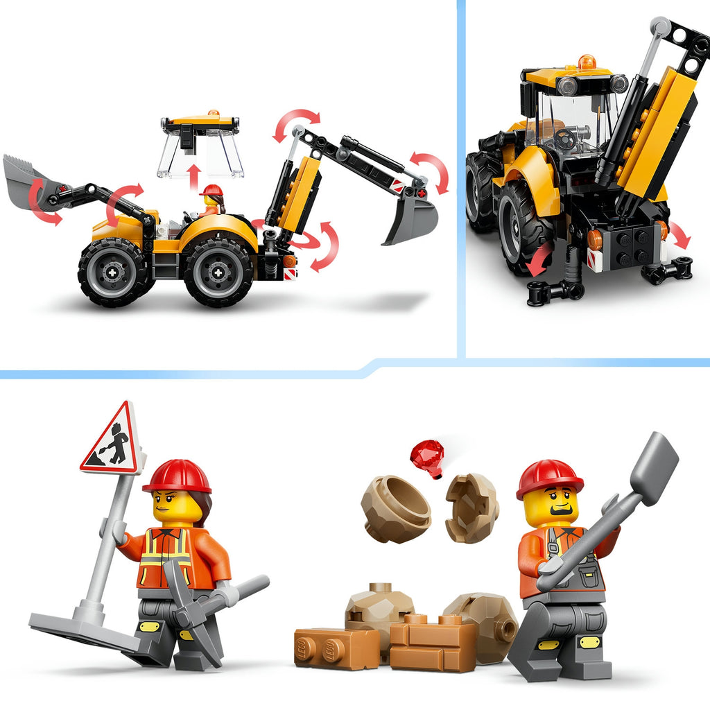 LEGO City Le tractopelle jaune (60480)
