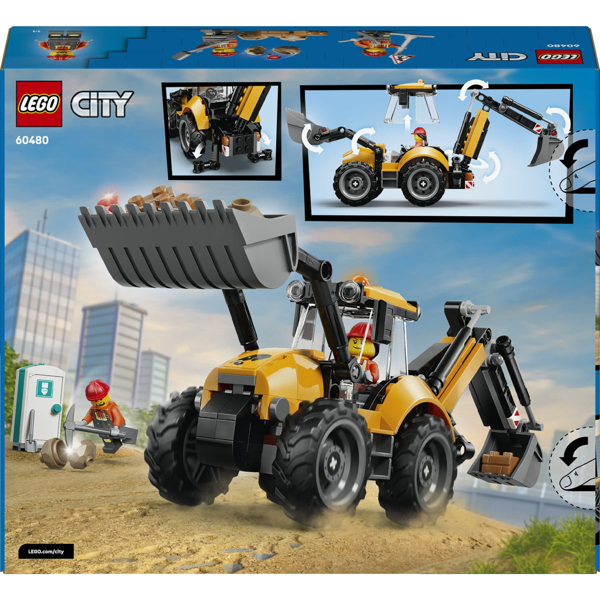 LEGO City Le tractopelle jaune (60480)