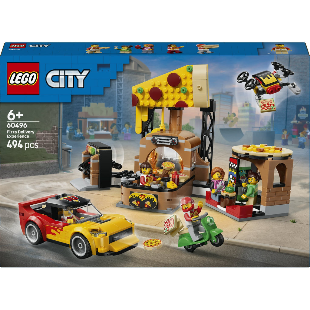 LEGO City La pizzeria et ses véhicules de livraison (60496)