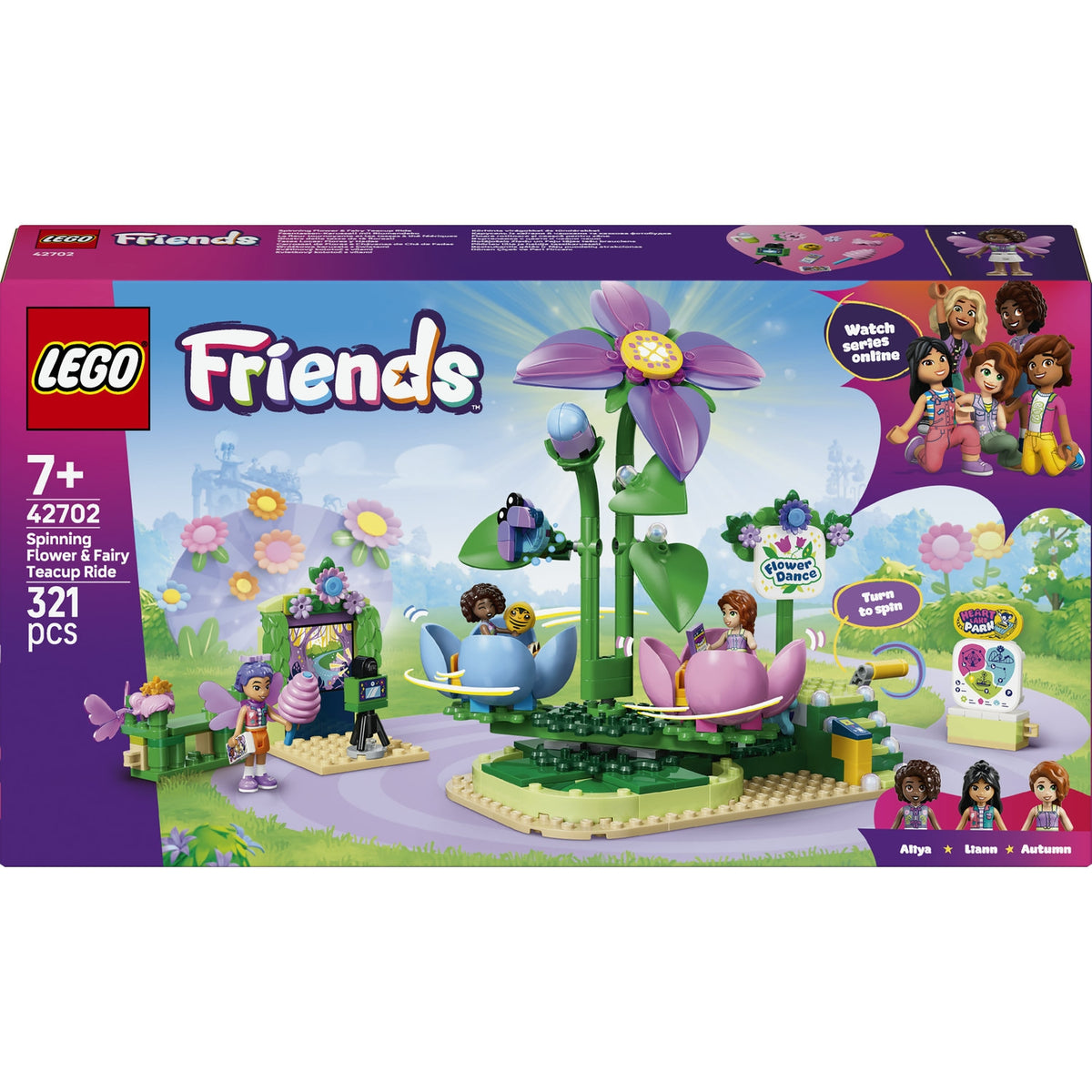 LEGO Friends La fleur tournoyante et les tasses à thé féériques (42702)