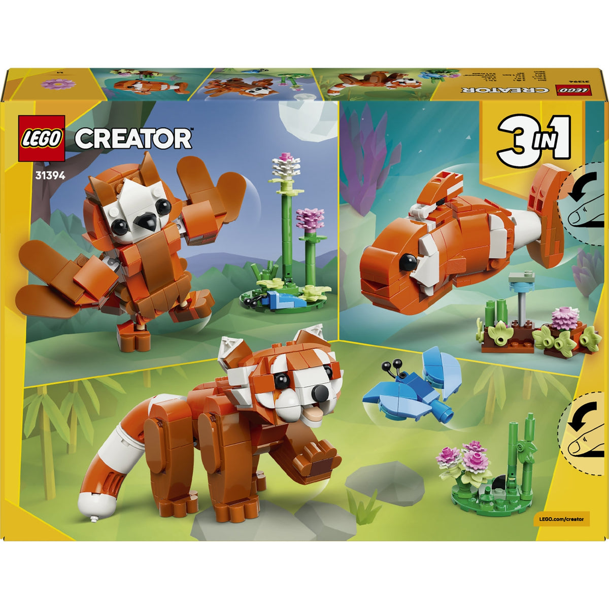 LEGO 31394 - Creator 3 en 1 Red Panda 297 Pièces