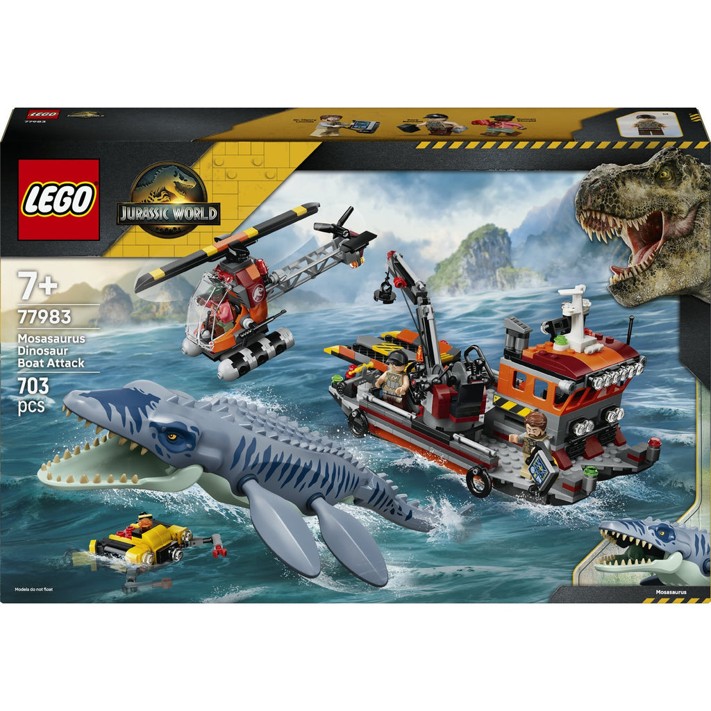 LEGO Jurassic World L'attaque du bateau par le Mosasaure (77983)