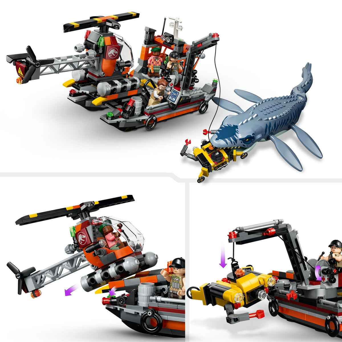 LEGO Jurassic World L'attaque du bateau par le Mosasaure (77983)