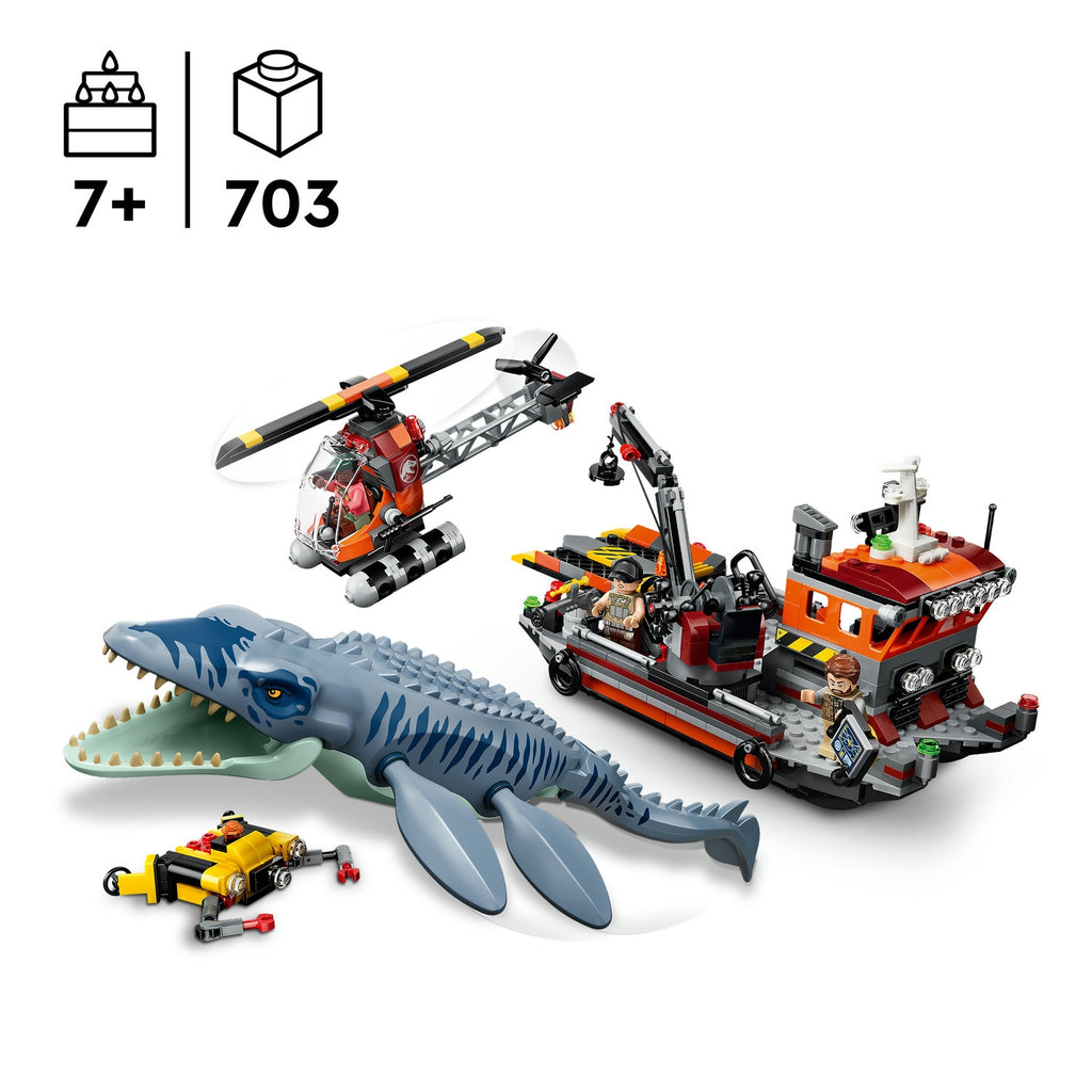 LEGO Jurassic World L'attaque du bateau par le Mosasaure (77983)