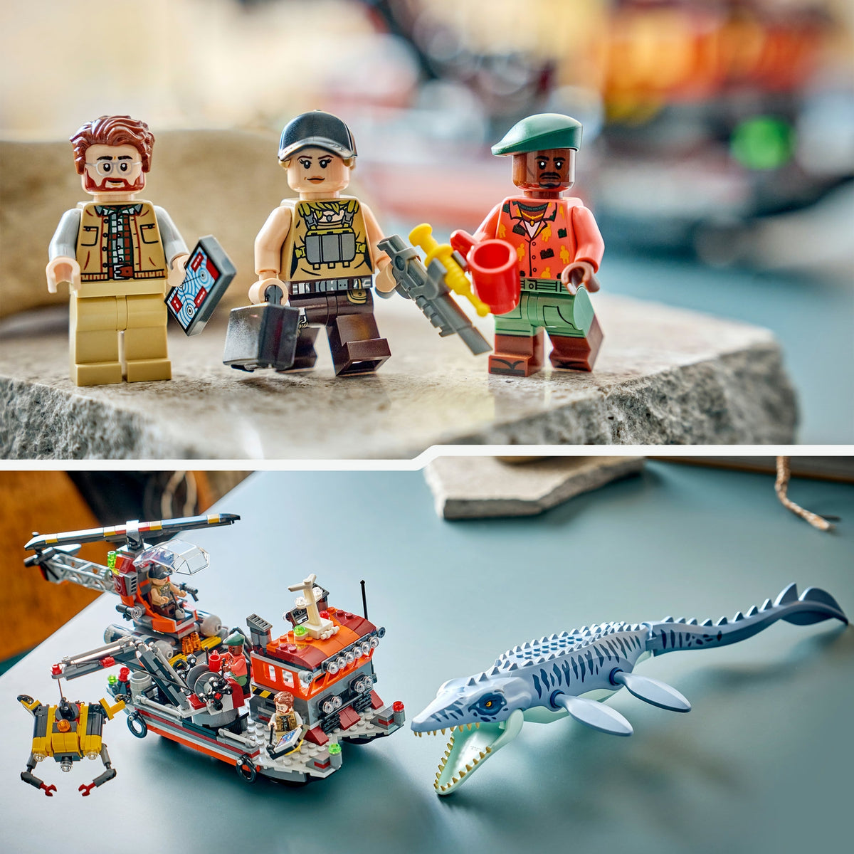 LEGO Jurassic World L'attaque du bateau par le Mosasaure (77983)