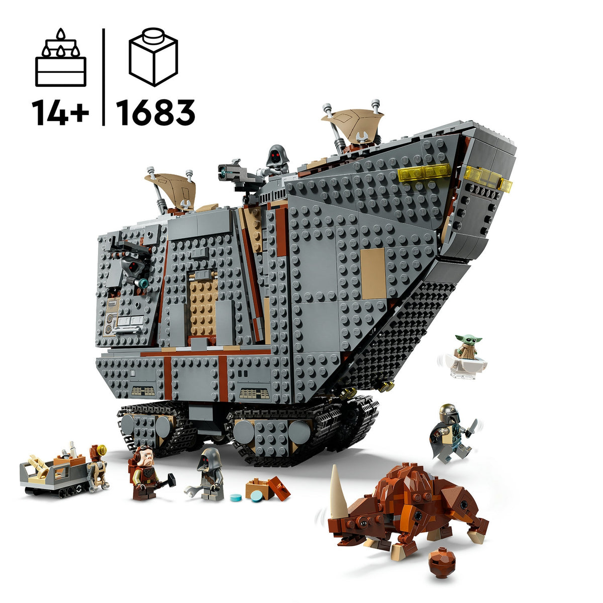 LEGO Star Wars Le Sandcrawler d'Offworld et le Mudhorn (75453)
