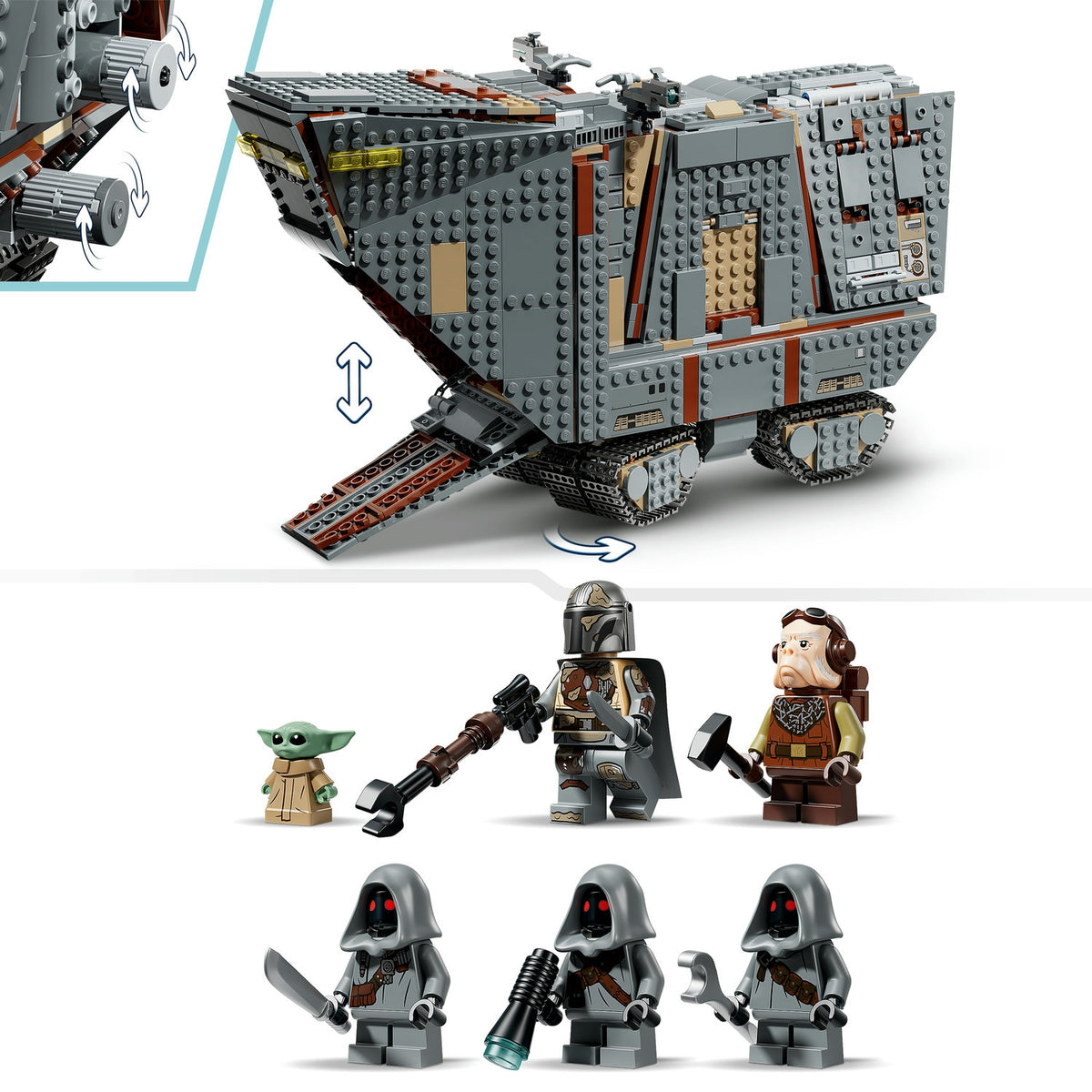 LEGO Star Wars Le Sandcrawler d'Offworld et le Mudhorn (75453)