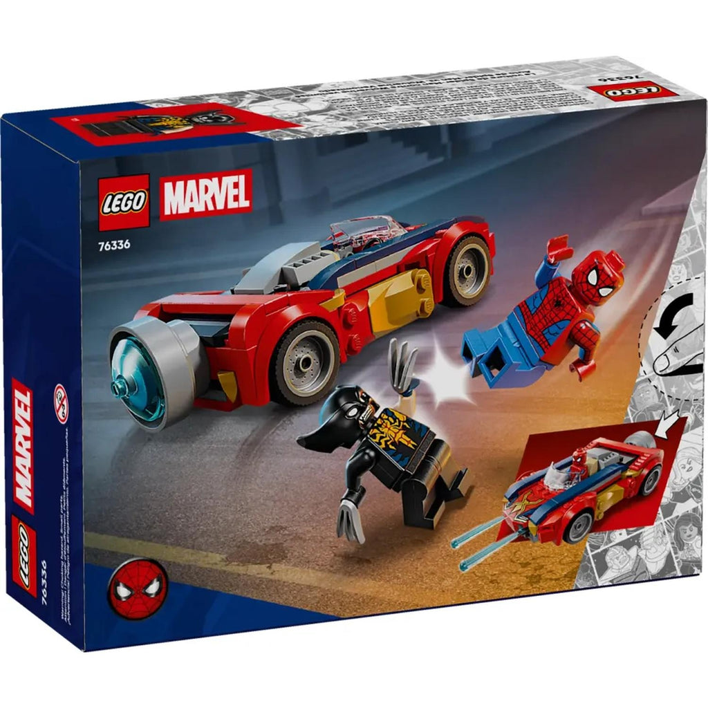 LEGO Marvel Spider-Man et sa voiture Wolverine Vénomisé 76336