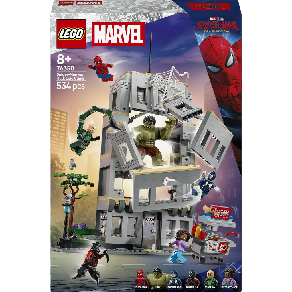 LEGO Marvel Le set L’affrontement légendaire entre Spider-Man et Hulk (76350)