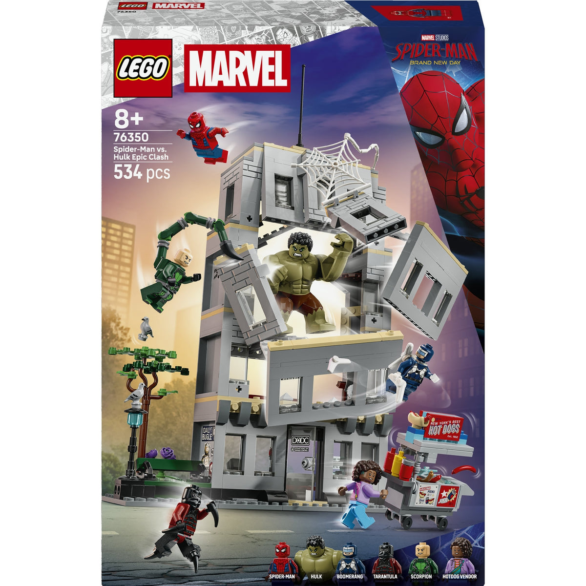 LEGO Marvel Le set L’affrontement légendaire entre Spider-Man et Hulk (76350)