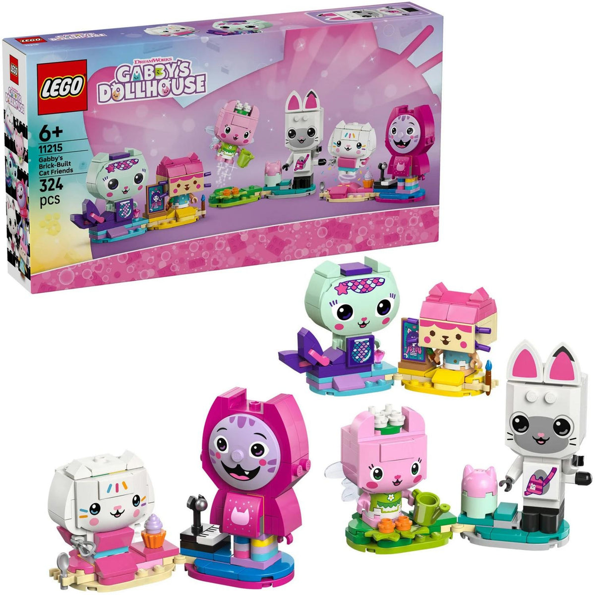 LEGO Gabby's Dollhouse les Gabbychats en Briques 11215