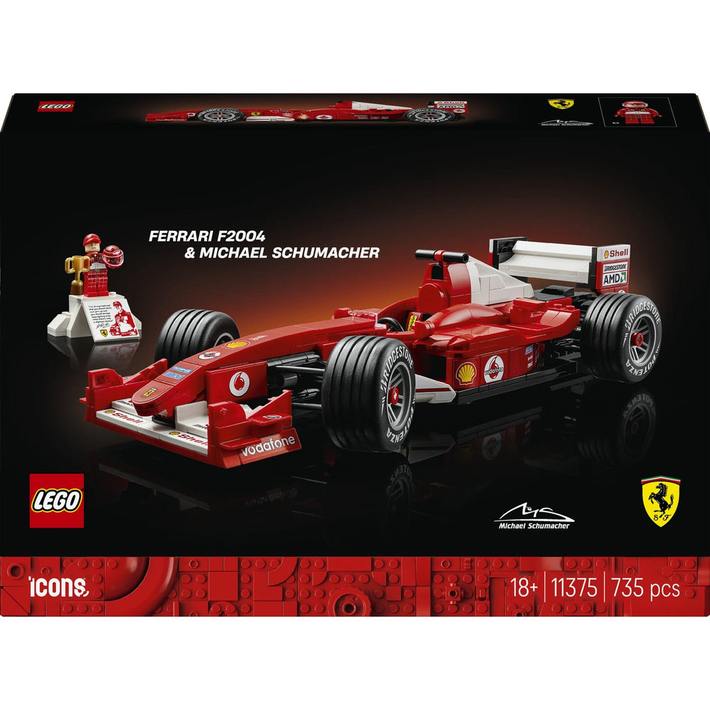 LEGO Icons Ferrari F2004 et Michael Schumacher 11375