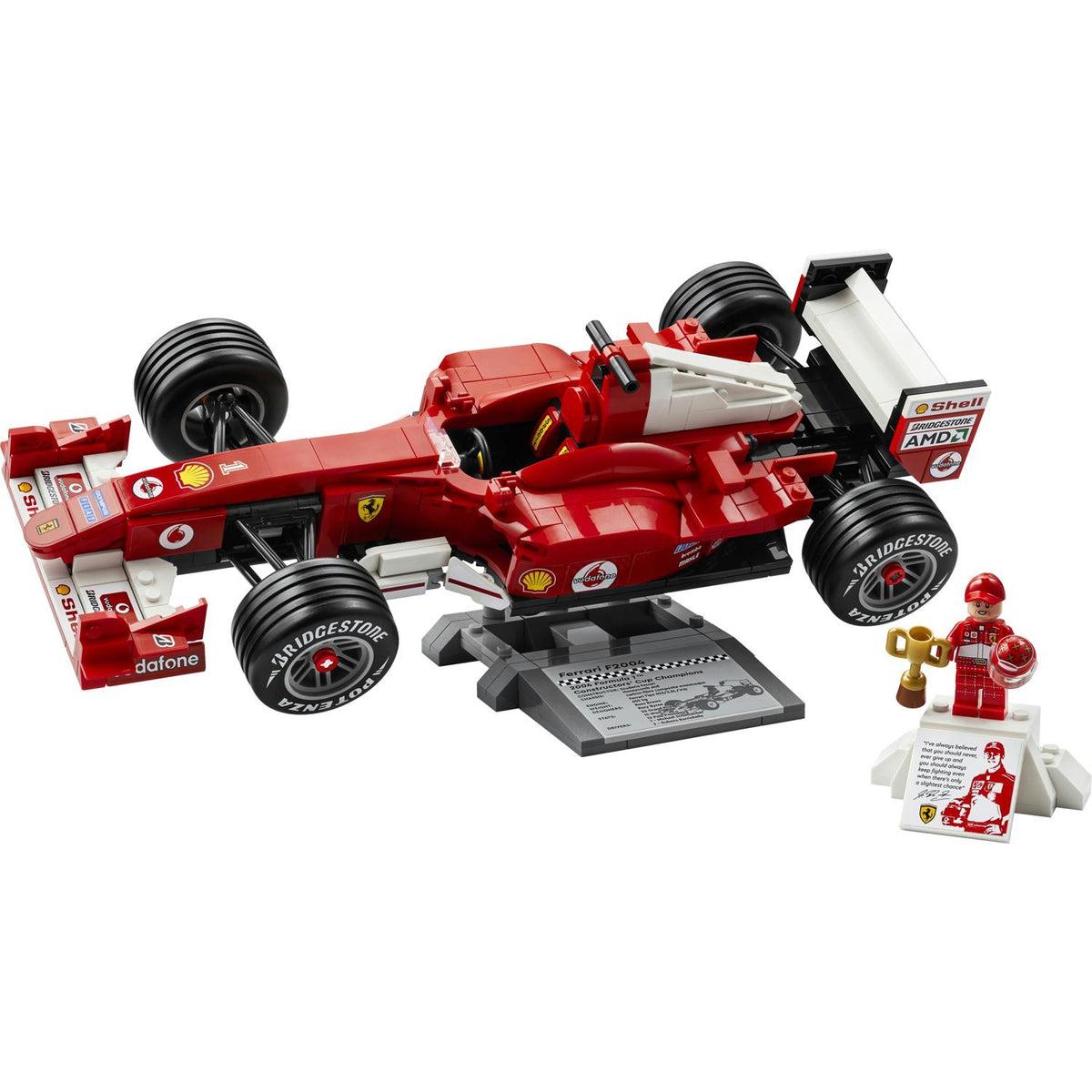 LEGO Icons Ferrari F2004 et Michael Schumacher 11375