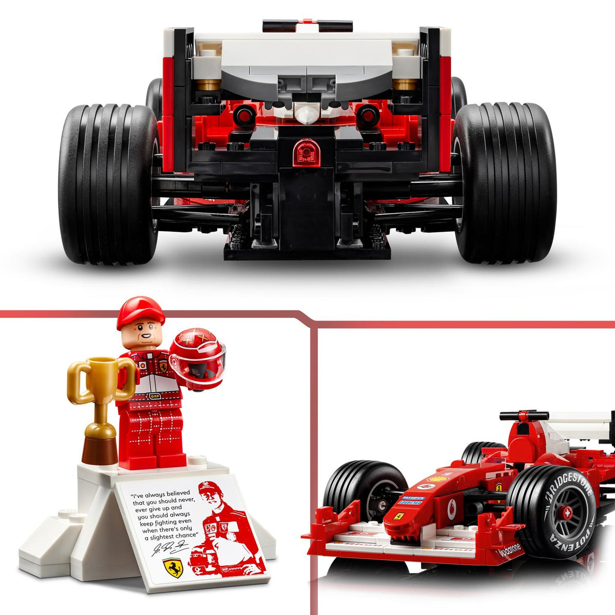 LEGO Icons Ferrari F2004 et Michael Schumacher 11375