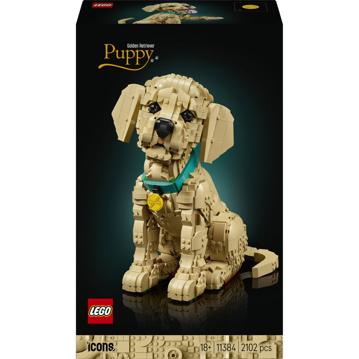 LEGO Icons Chiot Golden Retriever 11384