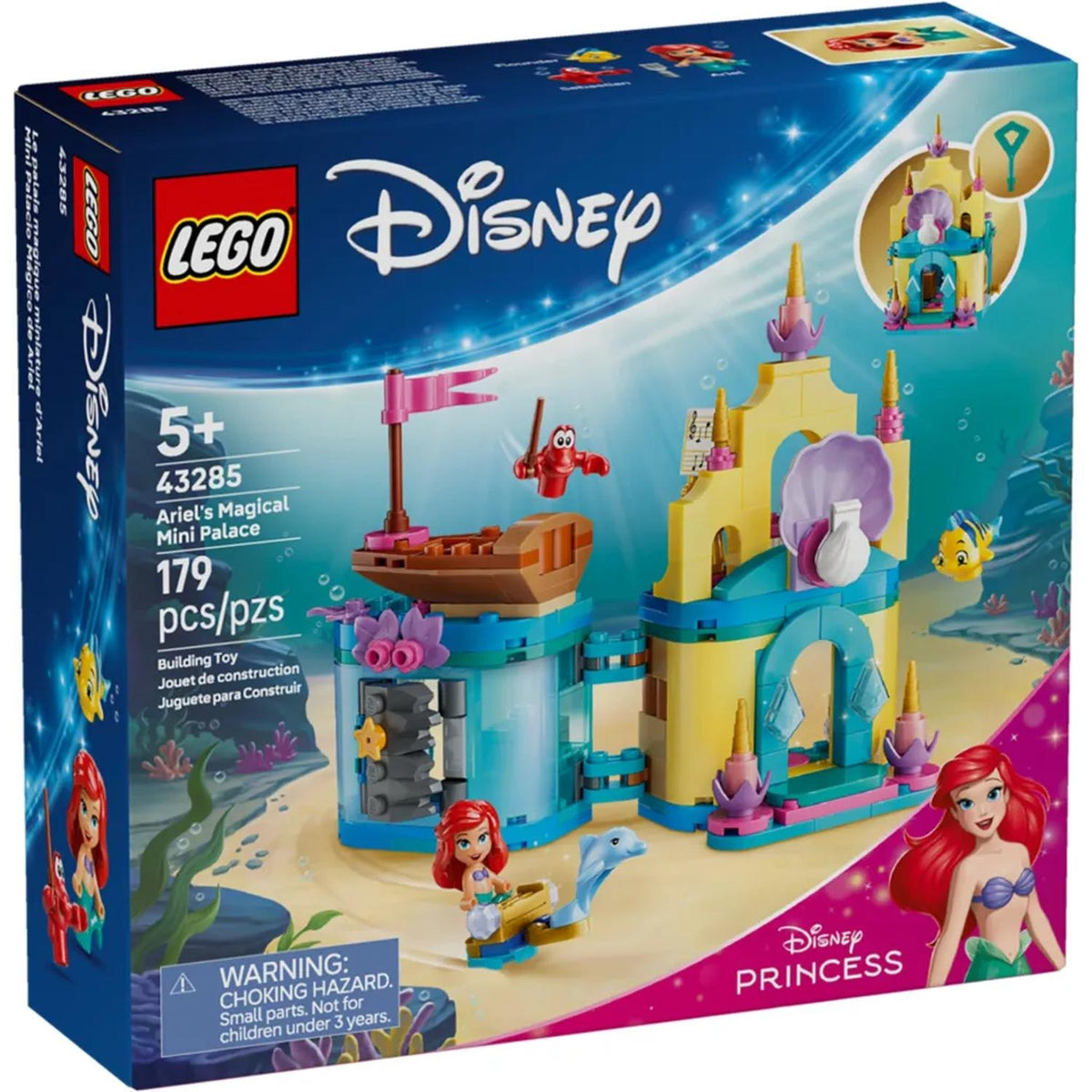 LEGO Disney Princess le Palais magique d'Ariel miniature 43285