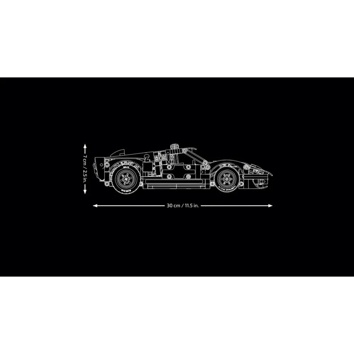 LEGO Technic la Voiture de Course 1966 Ford GT40 MKII 42223
