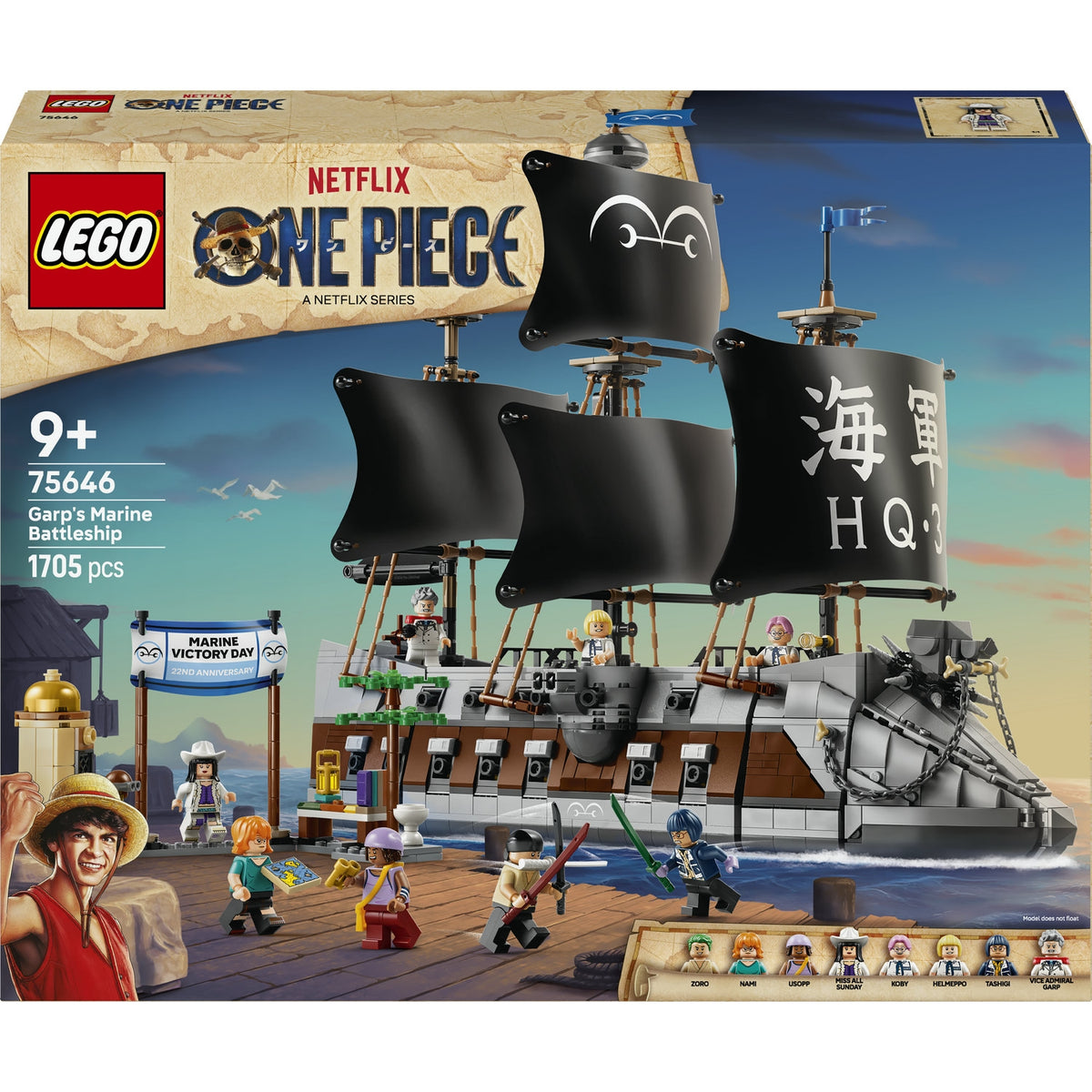 LEGO One Piece Le navire de la Marine de Garp (75646)