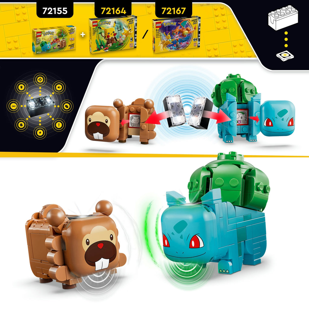 LEGO Pokémon Smart Play Bulbizarre et Keunotor Délice de baies 72155