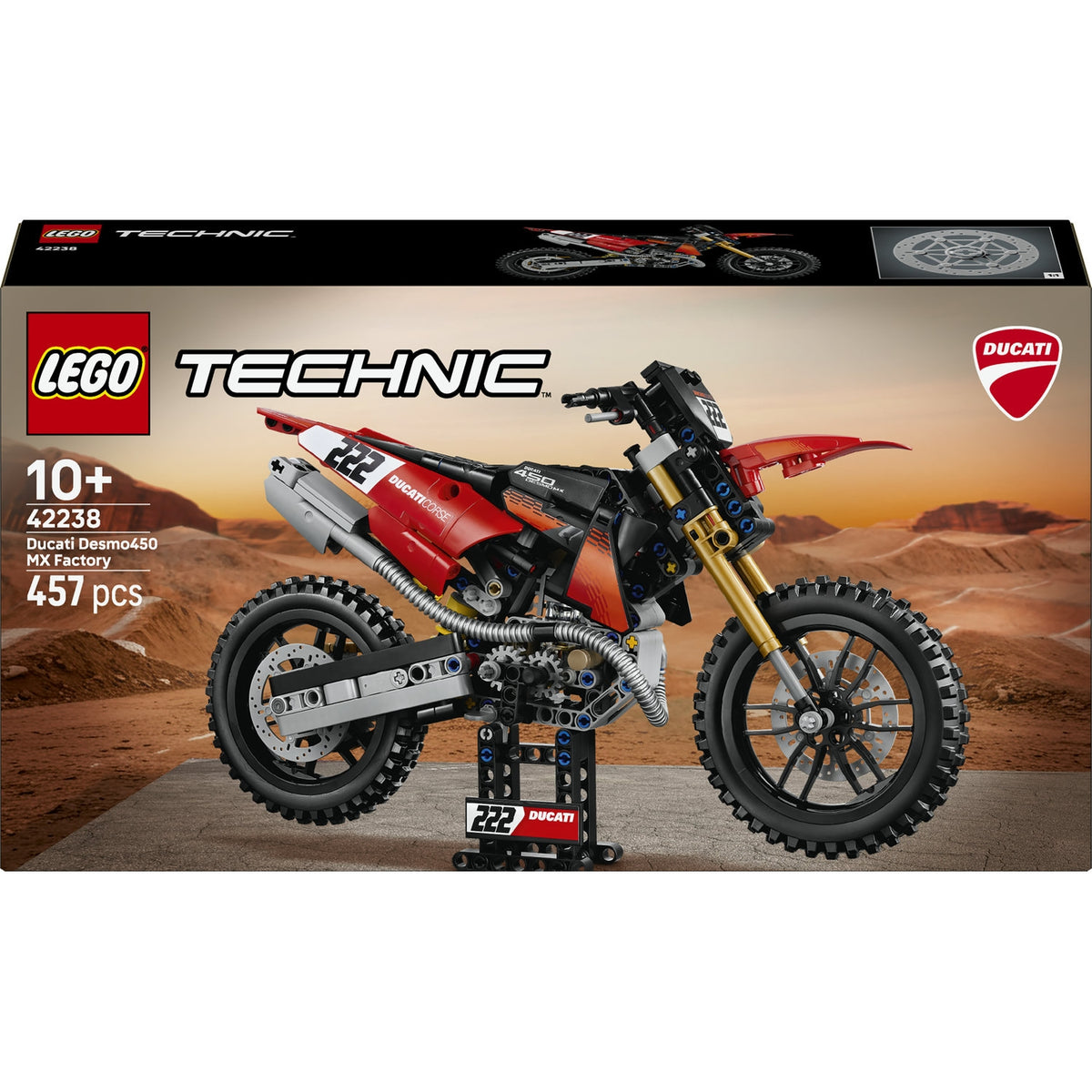 LEGO Technic La moto Ducati Desmo 450 MX Factory 42238