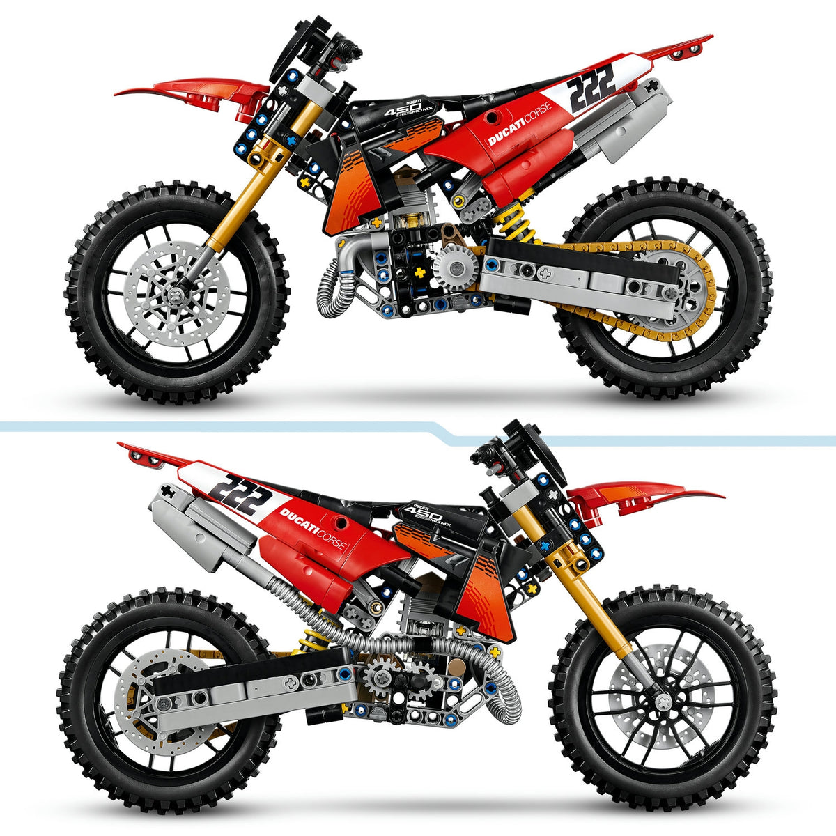 LEGO Technic La moto Ducati Desmo 450 MX Factory 42238