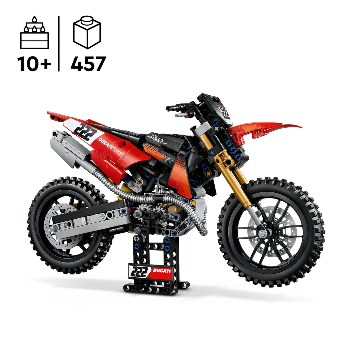 LEGO Technic La moto Ducati Desmo 450 MX Factory 42238