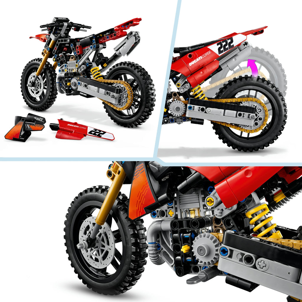 LEGO Technic La moto Ducati Desmo 450 MX Factory 42238
