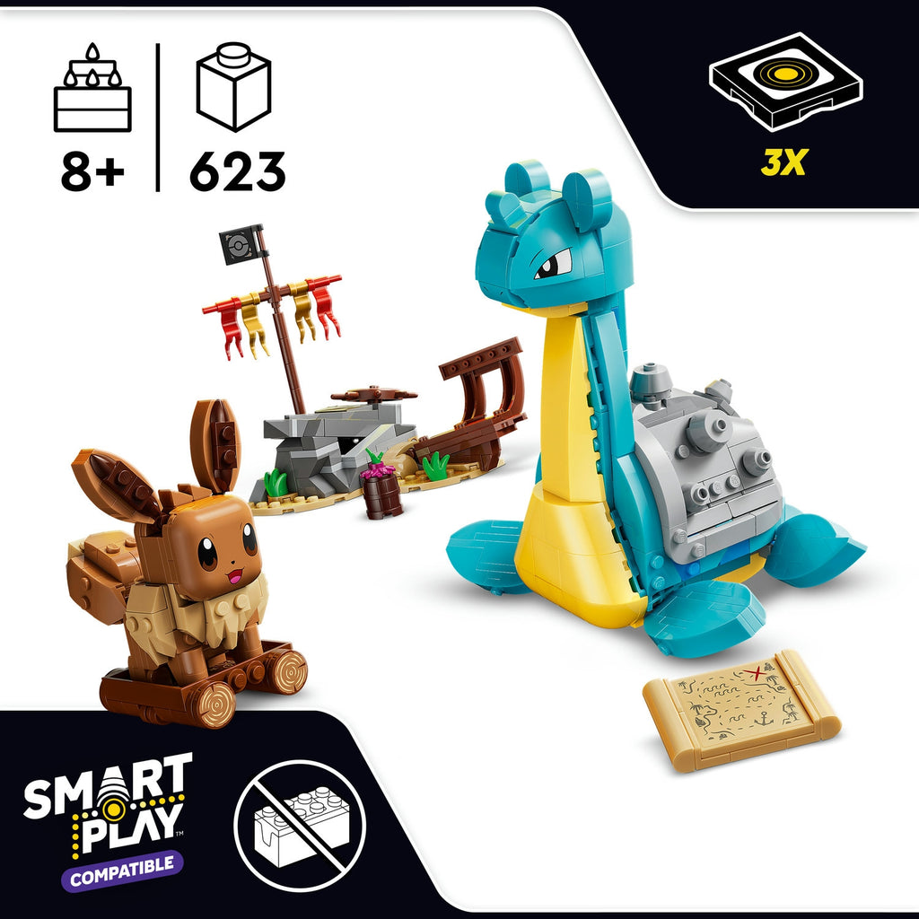 LEGO Pokémon Smart Play Chasse au Trésor d'Évoli et Lokhlass 72162.0