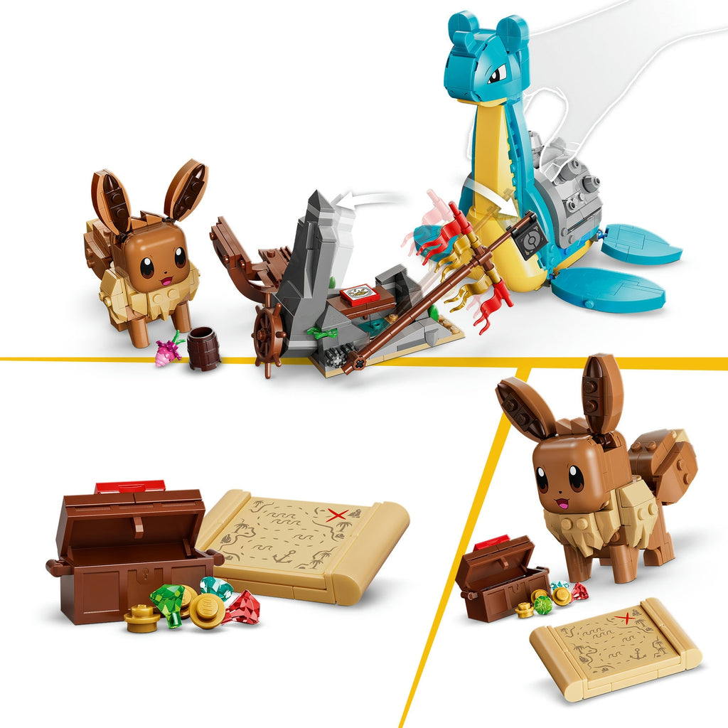 LEGO Pokémon Smart Play Chasse au Trésor d'Évoli et Lokhlass 72162.0