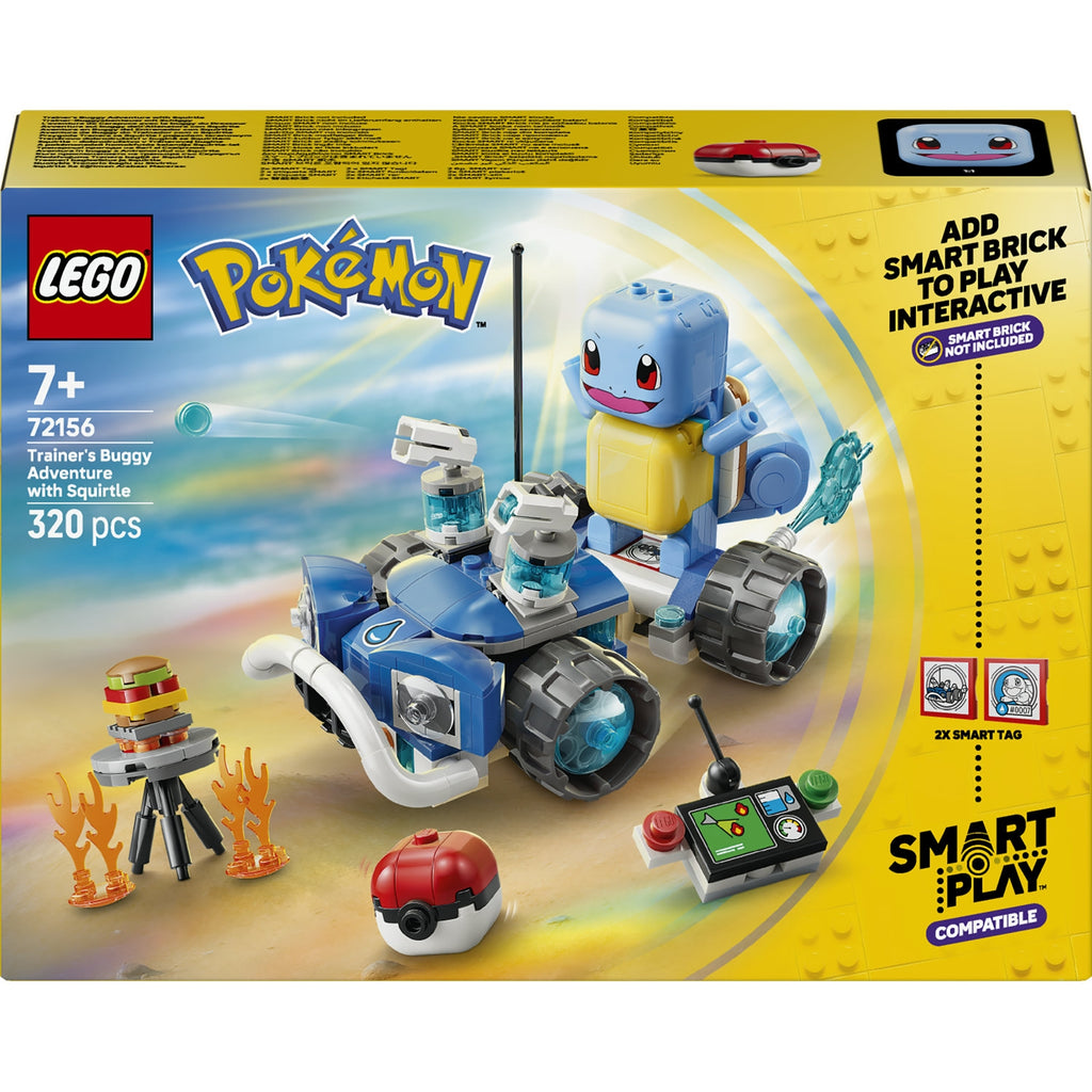 LEGO Pokémon Smart Play L'aventure de Carapuce avec le buggy du Dresseur 72156