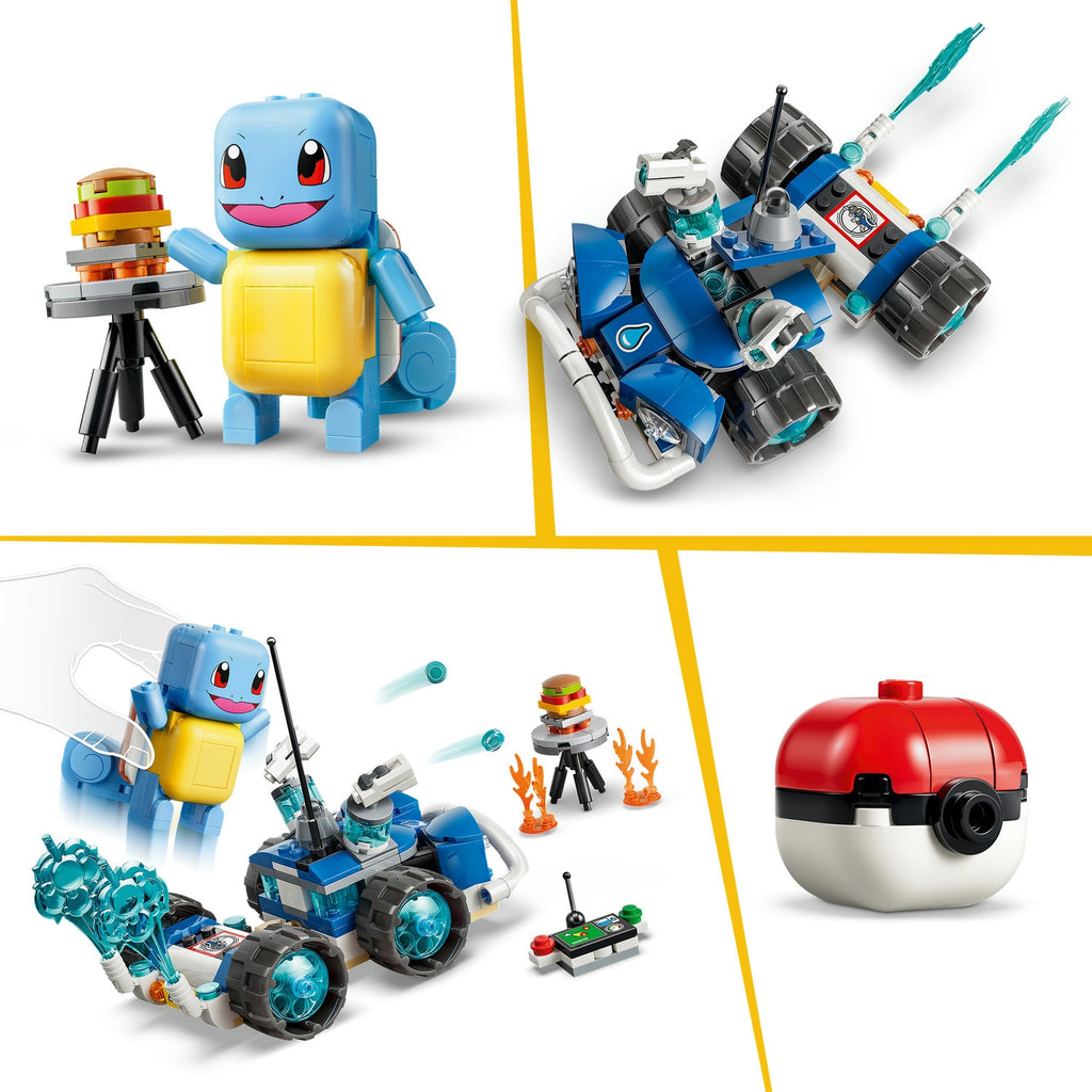 LEGO Pokémon Smart Play L'aventure de Carapuce avec le buggy du Dresseur 72156