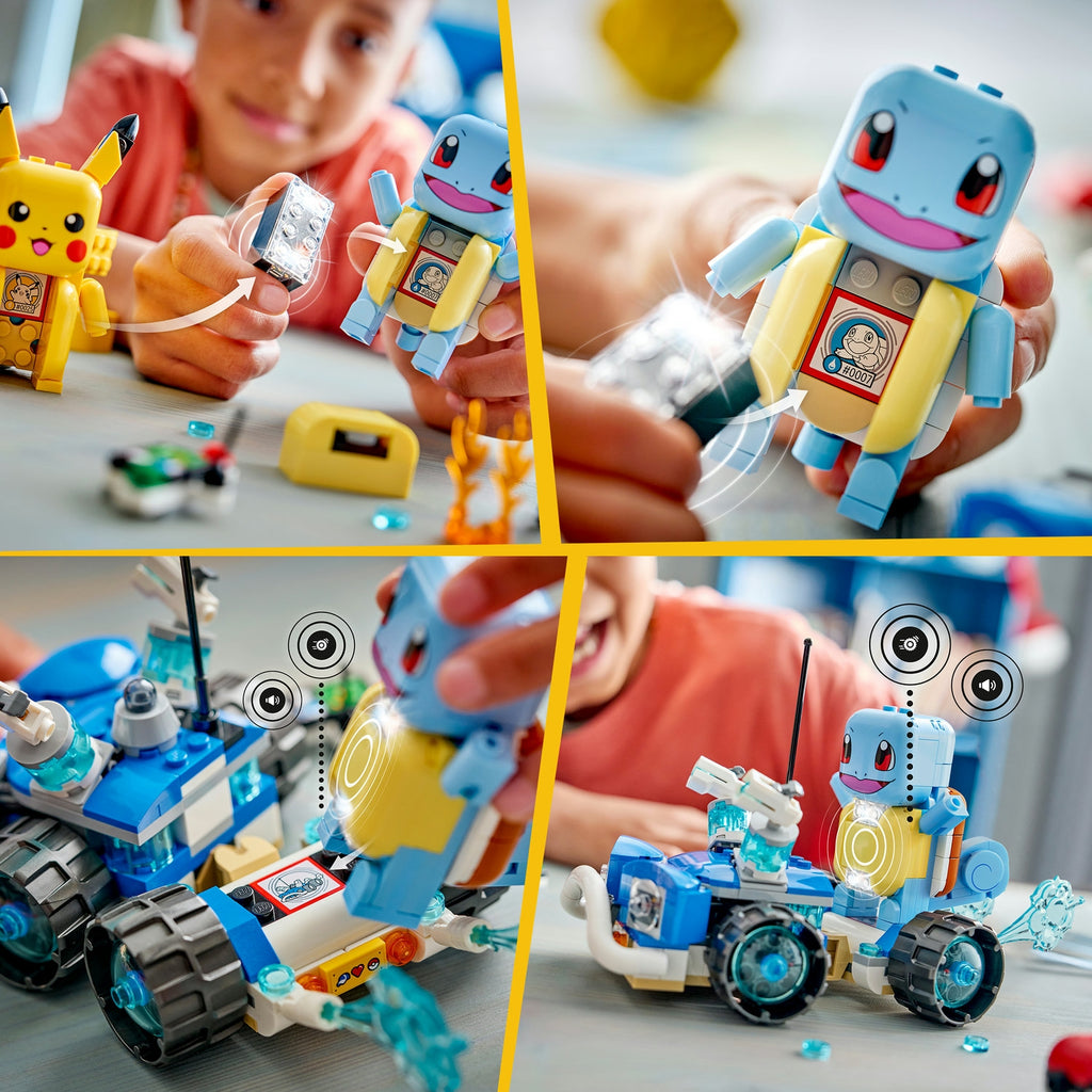 LEGO Pokémon Smart Play L'aventure de Carapuce avec le buggy du Dresseur 72156