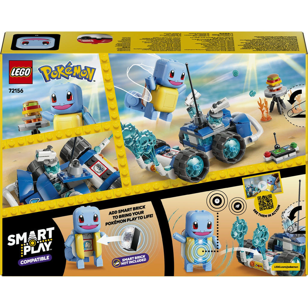 LEGO Pokémon Smart Play L'aventure de Carapuce avec le buggy du Dresseur 72156