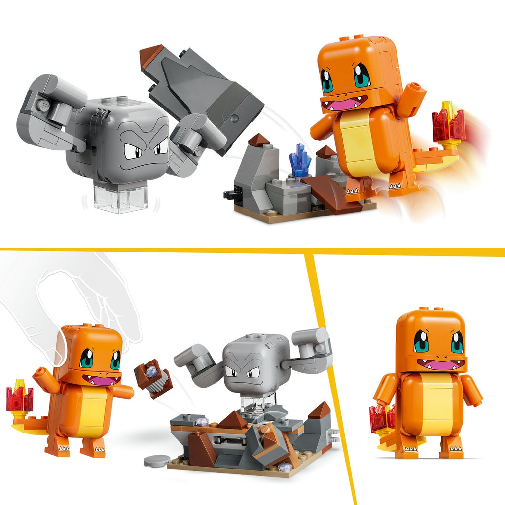 LEGO Pokémon Smart Play Salamèche et Racaillou le combat dans la grotte 72157