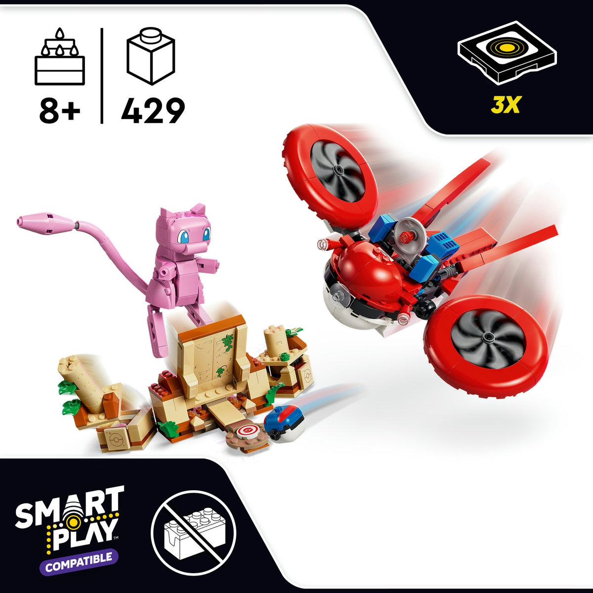 LEGO Pokémon Smart Play Mew fabuleux en drone 72161.0