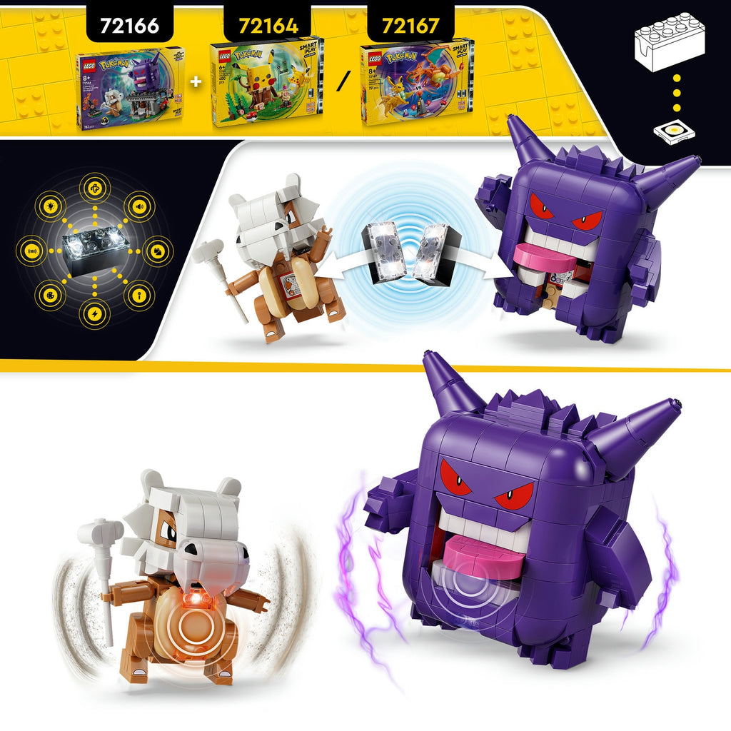 LEGO Pokémon Smart Play L'Effrayant affrontement d'Osselait et de Ectoplasma 72166