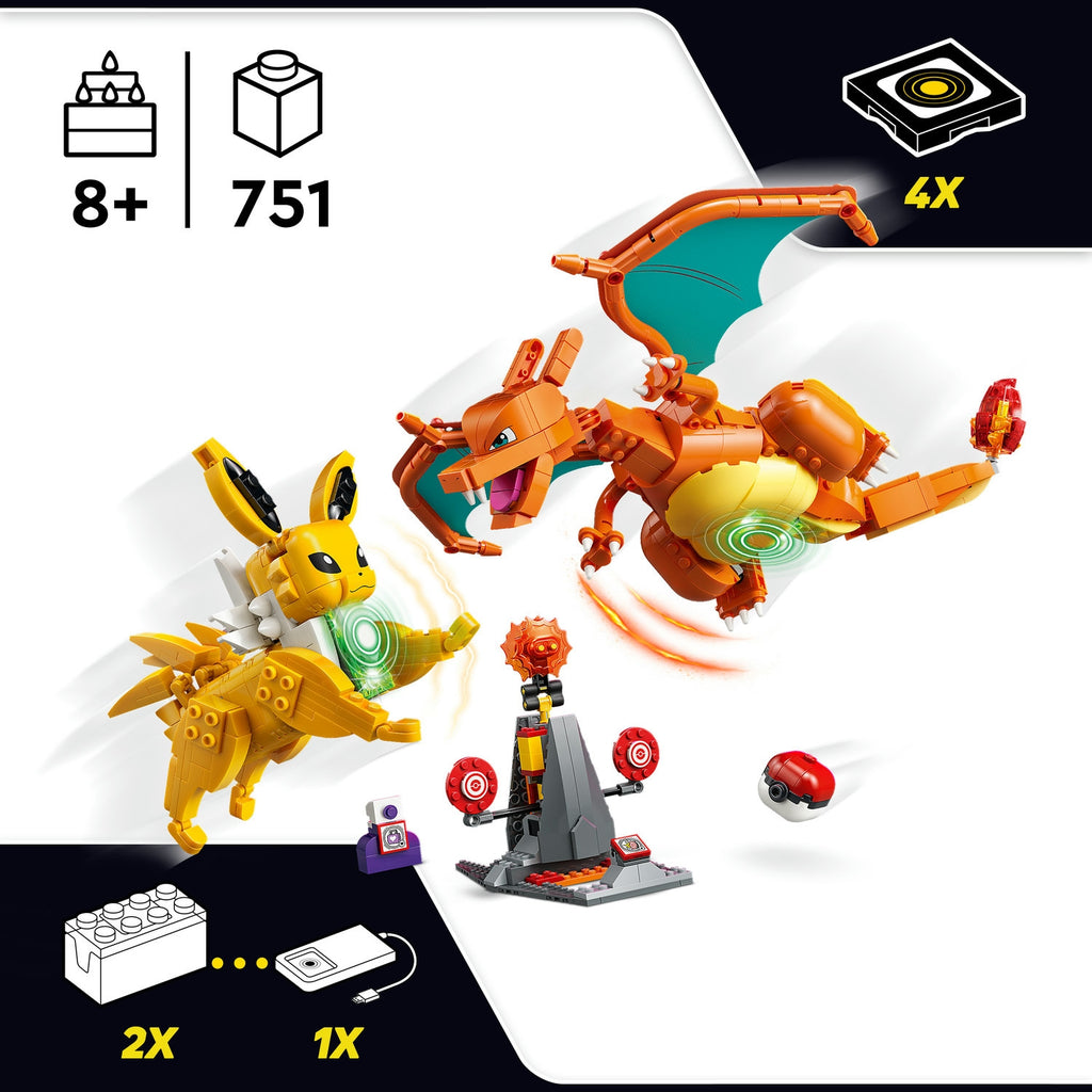 LEGO Pokémon Smart Play Le combat ultime entre Dracaufeu et Voltali 72167