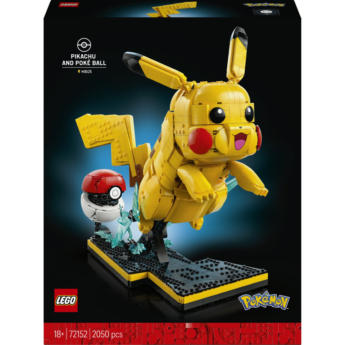 LEGO Pokémon Pikachu et Poké Ball 72152