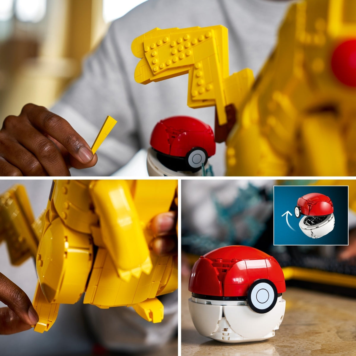 LEGO Pokémon Pikachu et Poké Ball 72152