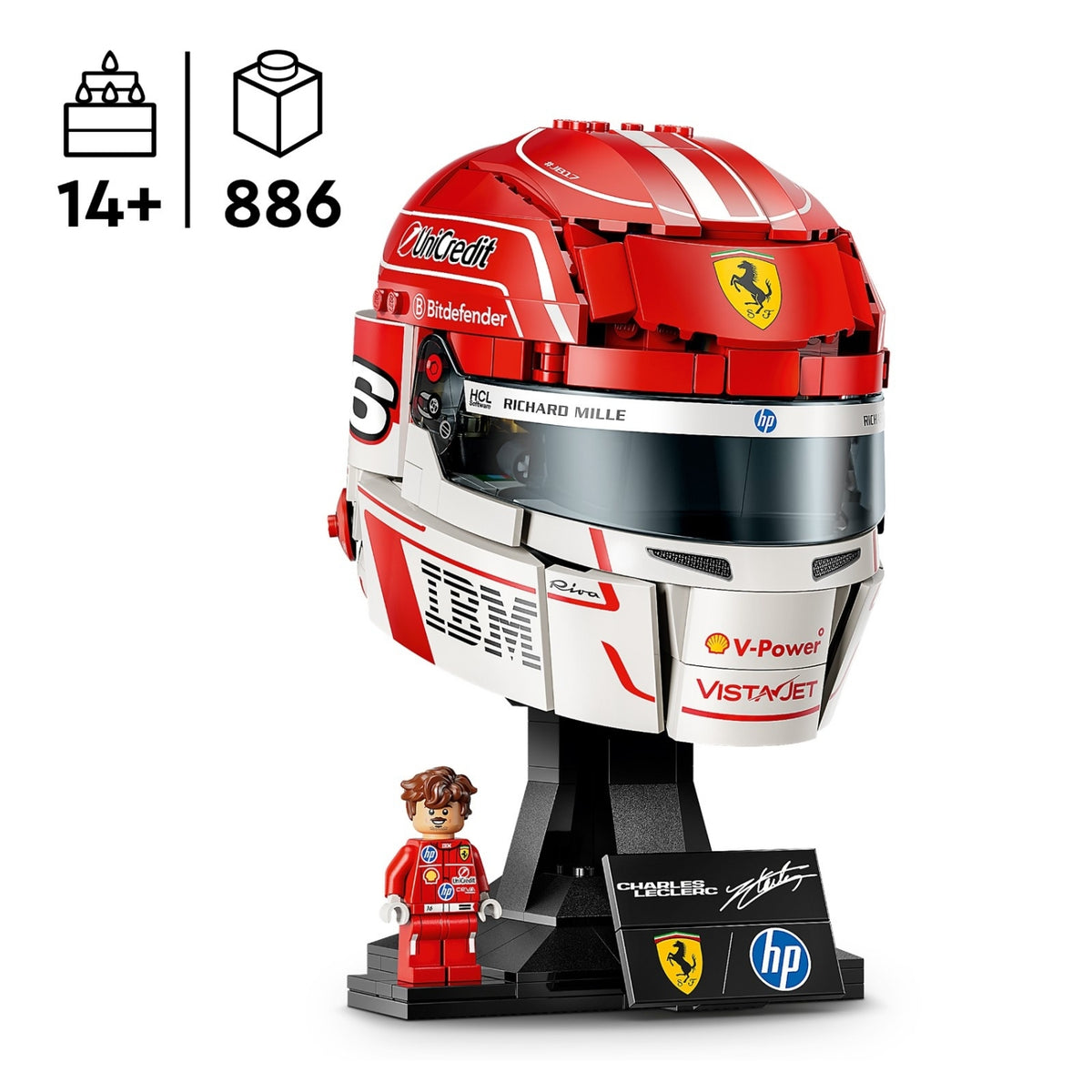 LEGO Editions Scuderia Ferrari HP Charles Leclerc Helmet 43014