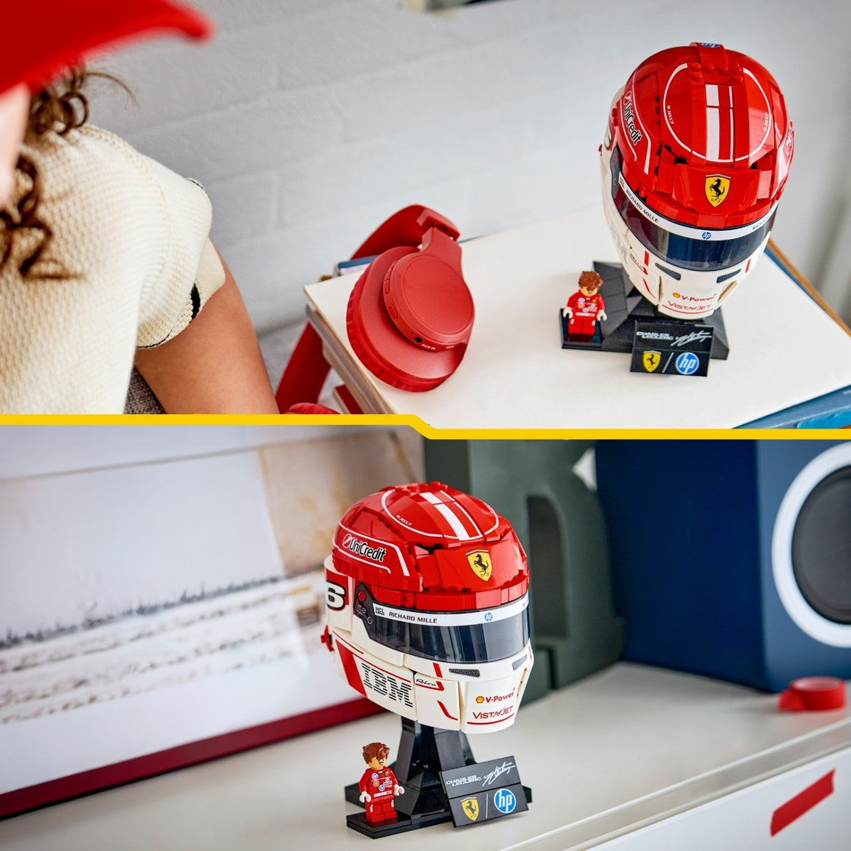 LEGO Editions Scuderia Ferrari HP Charles Leclerc Helmet 43014