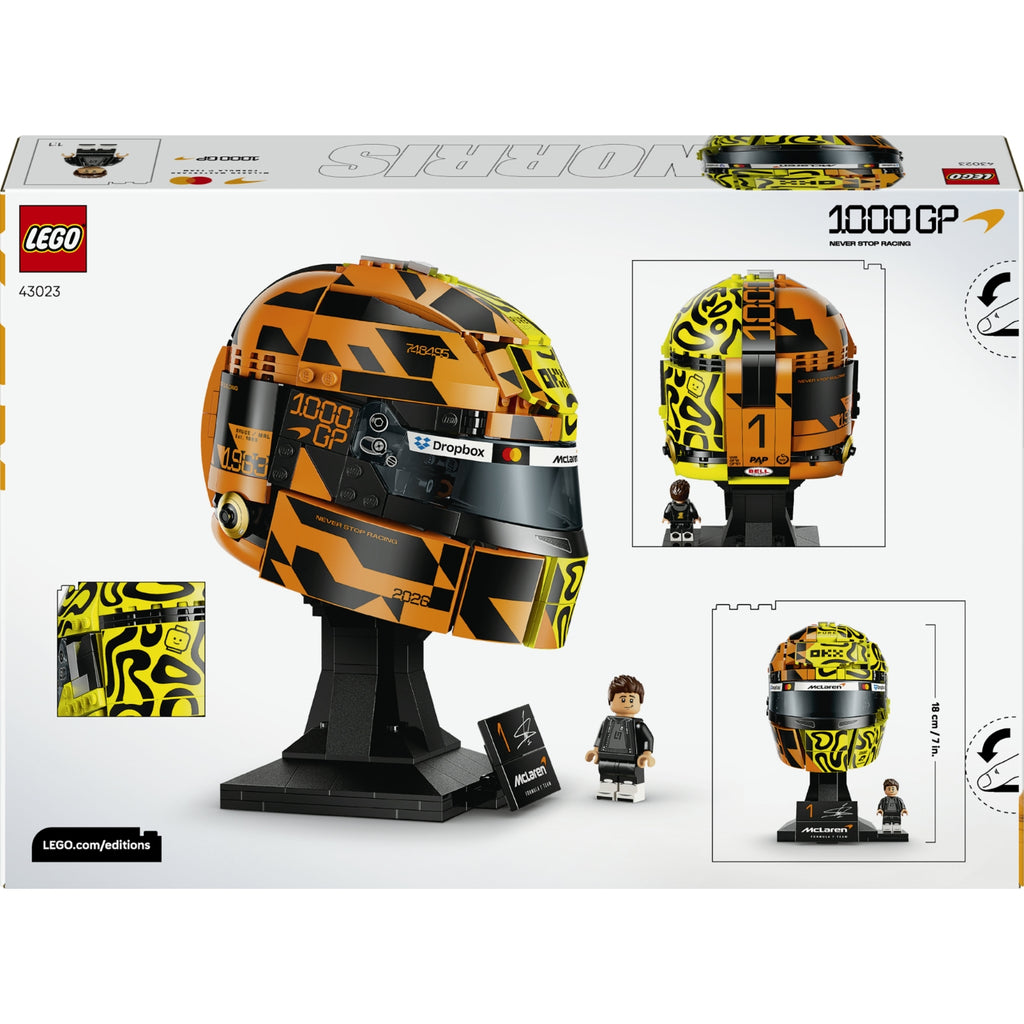 LEGO McLaren Mastercard F1 Team Lando Norris Helmet (43023) Editions